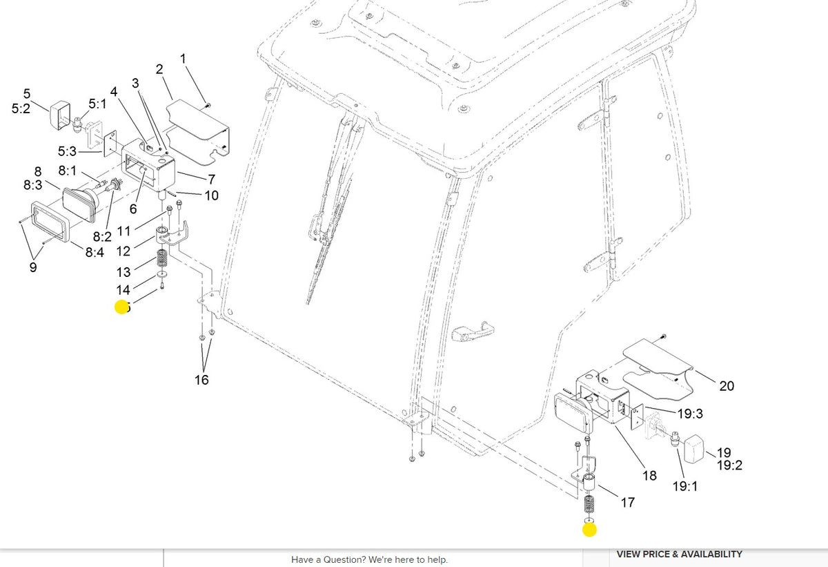 Toro OEM Console Bolt 32105-15 Z Master and Timecutter