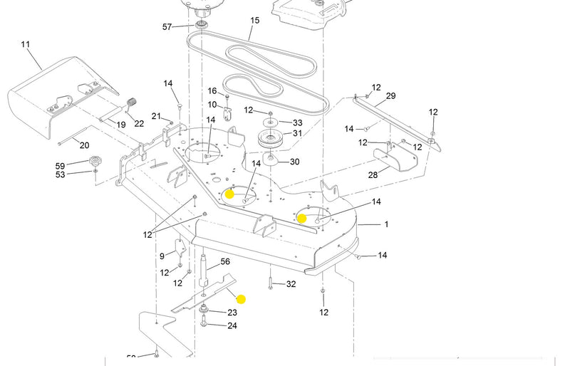 Toro OEM 140-4861 LOW-FLO Mower Deck Blades fits 48" Grandstand and Z Master series.