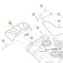 Hustler OEM 602891 Discharge Chute Fits 60" and 72" X-RIDE, Super Z, Super Z HD, Z Diesel and 72" only Super SF and X-ONE Models.