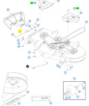 Hustler OEM 607981 Torsion Spring Fits Raptor X, XL and XD Models.