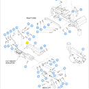 Hustler OEM 604076 Deck Height Adjustment Pin Fits Hustler X-ONE, Super S, Super Z HD and Super 104 Models.