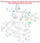Hustler OEM Top Dust Guard 607409-4 Fits Hustler X-ONE, X-RIDE, Super Z, Super Z HD, Super DZ, Super 104, Super 88, Super SF and Super S Models.