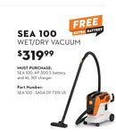 STIHL SEA 100 Battery Wet/Dry Vacuum