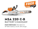 Stihl MSA 220 C-B 14" Battery Chainsaw