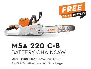 Stihl MSA 220 C-B 14" Battery Chainsaw