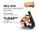 STIHL BRA 600 Battery Backpack Blower