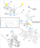 Hustler OEM 795351 Steering Damper Fits Hustler X-ONE, X-RIDE, Super Z, Super Z HD (Model 942763 Only) and Z Diesel Models.