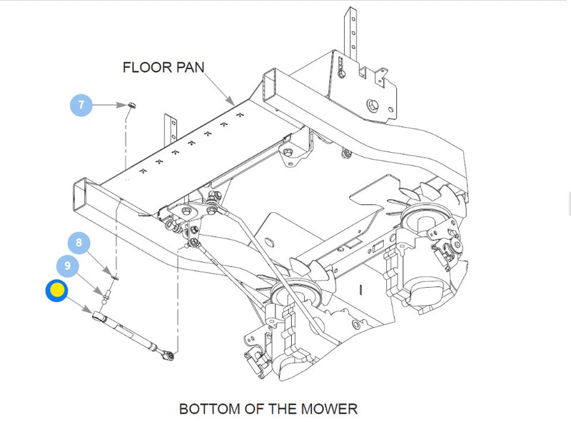 HUSTLER 600221 STEERING DAMPER - Hustler Genuine part HUSTLER 600221 STEERING DAMPER - Hustler Genuine part