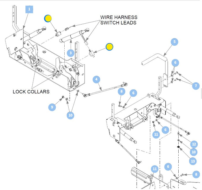Hustler OEM 601087 Plunger Style Safety Switches Fits FasTrak, X-ONE,