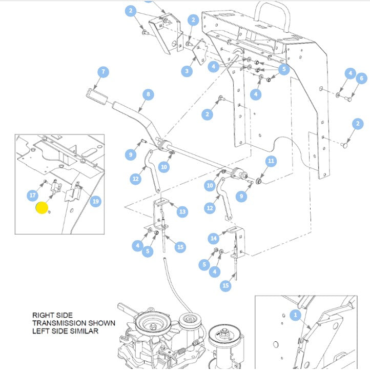 Hustler OEM Push Button Safety Switch 781211 Fits Current Hustler Surfer PRO and Older Raptor, FasTrak, Z, Super Z, Super Z HD and Z Diesel Models