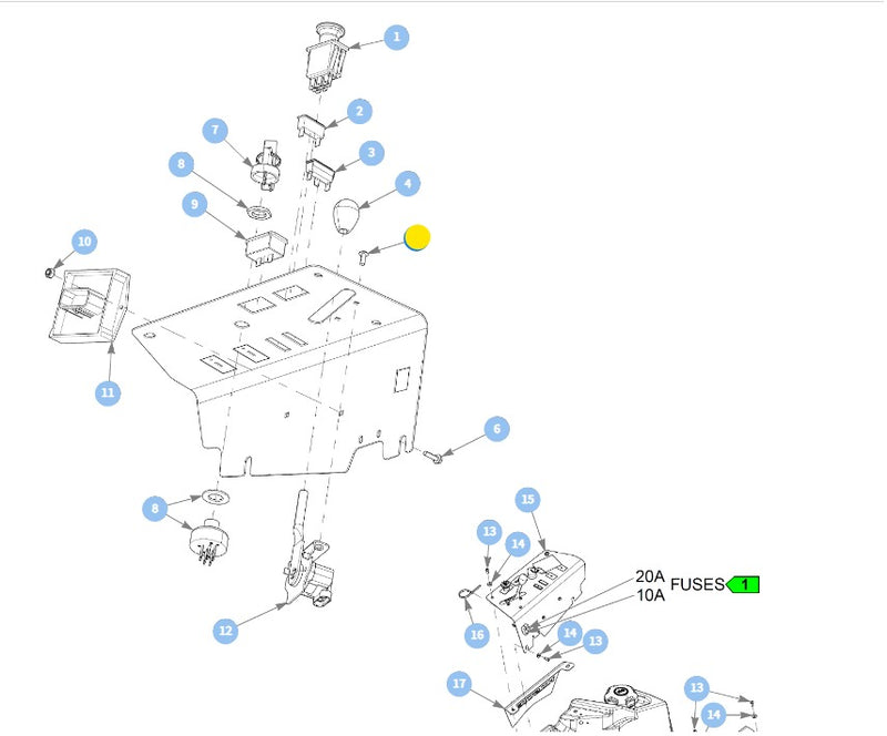 Hustler OEM 606851 Hex Insert Bolt Fits All Current Hustler Models