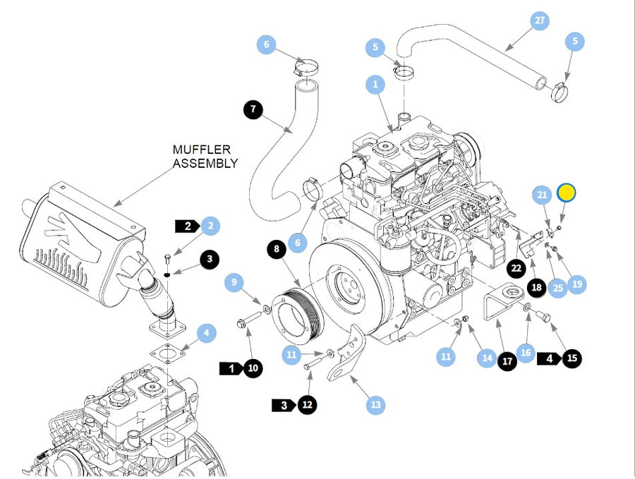 Hustler OEM 060731 Hex Head Fastner Fits a Wide Range of Hustler Equip