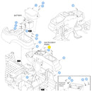 Hustler OEM 605473 Hex Insert Bolt Fits Hustler Raptor, FasTrak, X-ONE, X-RIDE, Super Z, Super Z HD and Super 104 Models.