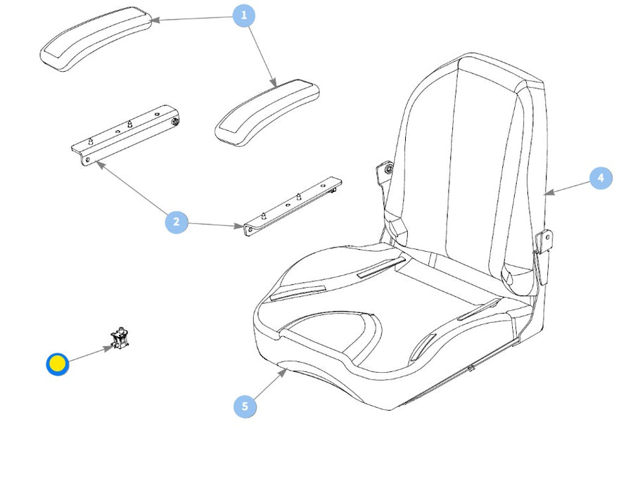 Hustler OEM Seat Safety Switch 606082 Fits Early Model Raptors, Curren