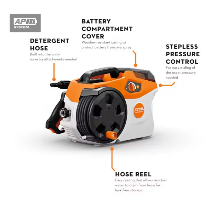 STIHL REA 100 PLUS Battery Pressure Washer