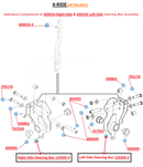 Hustler OEM 129304-4 Left-Side Steering Box (Not an Assembly - Bare Component For 609255 Steering Box Assembly) Fits X-Ride (All Models).