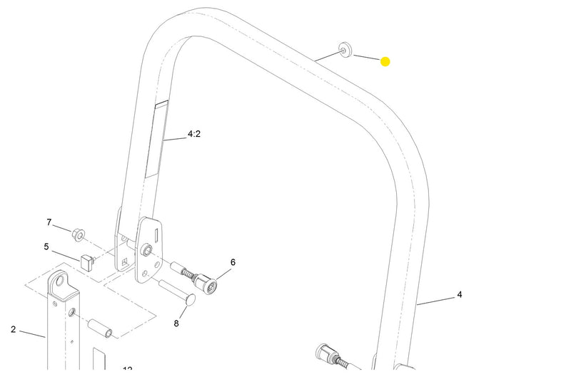 Toro OEM Rubber Push-In Bumpers 109-9233 fits most Toro Titan HD series and Z Master series