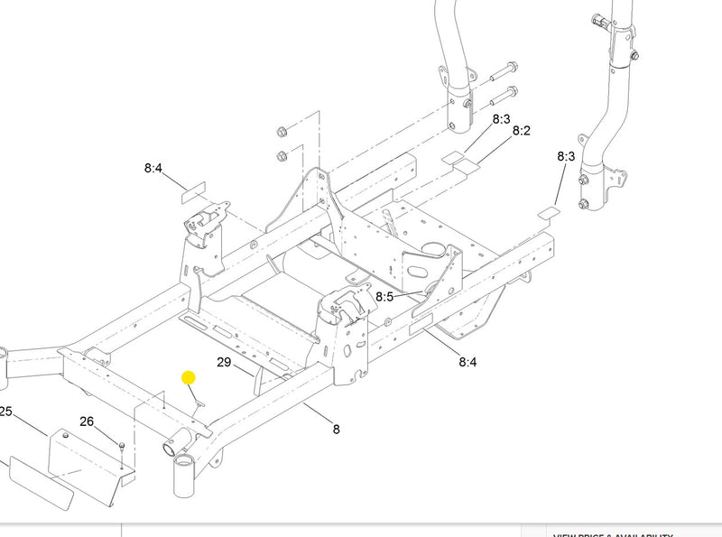 Toro OEM Rubber Push-In Bumpers 109-9233 fits most Toro Titan HD series and Z Master series