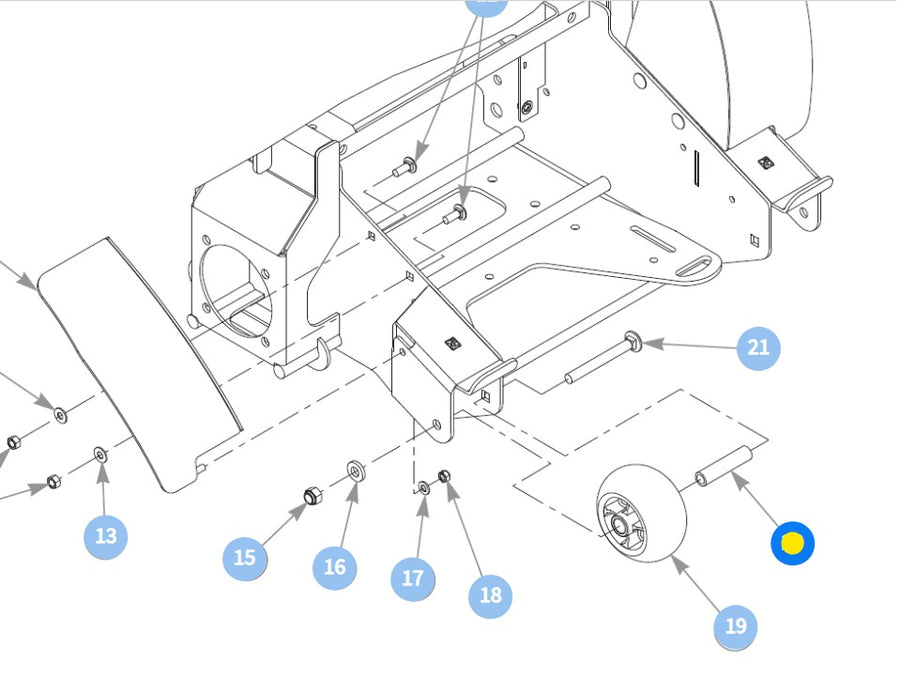 Hustler OEM 602345 Anti-Scalp Wheel Spacer (3.22