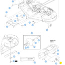 Hustler OEM 602263 Anti-Scalp Wheel  Fits Hustler Raptor Flip-Up, Super S, Super SF, Super 88, Super 104, X-ONE, X-RIDE, Super Z, Super Z HD and Z Diesel.