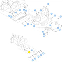Hustler OEM 602263 Anti-Scalp Wheel  Fits Hustler Raptor Flip-Up, Super S, Super SF, Super 88, Super 104, X-ONE, X-RIDE, Super Z, Super Z HD and Z Diesel.