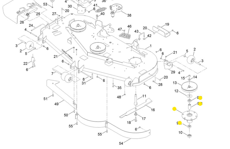 Toro OEM Spindle Assembly 137-9780 fits most Z Master and Grandstand Series.