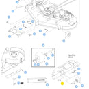 Hustler OEM 602339 Carriage Bolt Fits Hustler Trimstar, Raptor Flip-Up/SDX/XDX, FasTrak, Super S, Super SF, Super 88, X-ONE-i, and Super 104 Models.