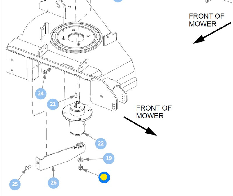 Hustler OEM 608880 Flange Nylon Lock Nut Fits a Wide Range of Hustler Equipment