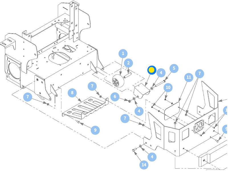 Hustler OEM 128476-6 Fits Hustler Commercial Sit-On X-ONE, Super Z, Super Z HD and Super 104 Models.