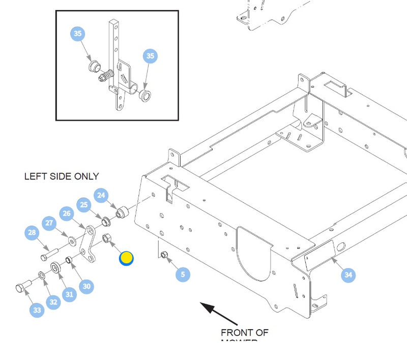 Hustler OEM 008193 Nut Fits a Wide Range of Hustler Equipment and Applications.
