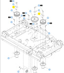 Hustler OEM 212472 Fits Hustler X-ONE, X-RIDE, Super Z, Super Z HD, Super DZ, Super 104, Super 88, Super SF and Super S Models.