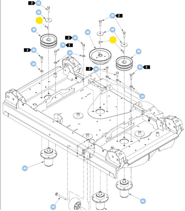 Hustler OEM 212472 Fits Hustler X-ONE, X-RIDE, Super Z, Super Z HD, Super DZ, Super 104, Super 88, Super SF and Super S Models.