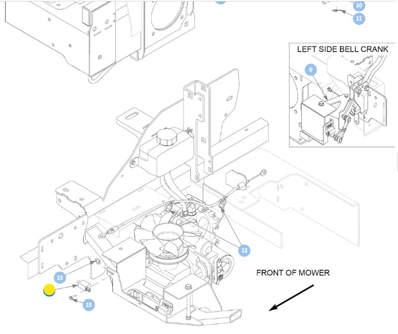 Hustler OEM Push Button Safety Switch 781211 Fits Current Hustler Surfer PRO and Older Raptor, FasTrak, Z, Super Z, Super Z HD and Z Diesel Models