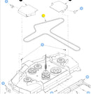 Hustler OEM 604494 Mower Deck Belt Fits 60" Hustler Super Z (Model 937714), Select Super Z HD 60"Side Discharge, and 60" Rear Discharge X-ONE Models.