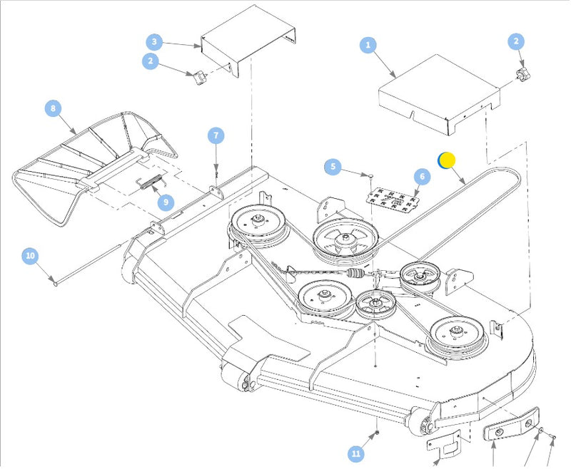 Hustler Raptor 42 Inch Deck Belt Hustler 42-in Deck Belt For Zero