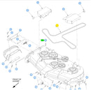 Hustler OEM 602078 Hustler Mower Deck Belt Fits Side Discharge 48" Raptor Flip-Up and Early 60" X-ONE Models.