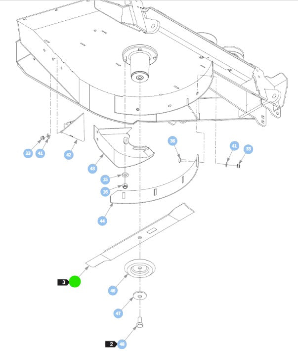 Hustler OEM Recycler/Mulching Mower Blade 794214 Fits Super 104", 36" Trimstar, 42" Raptor SD, 60" Models (With Exception of Super SF).