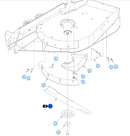 Hustler OEM Recycler/Mulching Mower Blade 794214 Fits Super 104", 36" Trimstar, 42" Raptor SD, 60" Models (With Exception of Super SF).