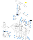 Hustler OEM 601715 Primary Mower Deck Belt Fits Hustler 72" VX4 Rear Discharge Super Z and 72" OutFront Mower Deck Models.