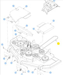 Hustler OEM 601715 Primary Mower Deck Belt Fits Hustler 72" VX4 Rear Discharge Super Z and 72" OutFront Mower Deck Models.