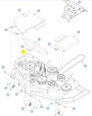 Hustler OEM 603422 Secondary Mower Deck Belt Fits Hustler 2008-Current Hustler Super Z Model with a VX4 72"Rear Discharge Mower Deck.