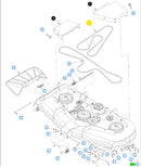 Hustler OEM 608536 Primary Mower Deck Belt Fits Hustler 72" Super SF Models.