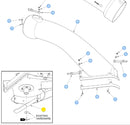 Hustler OEM 603848 Bagger/Catcher Mower Blade Fits 36" and 52" Raptor, Raptor SD, Raptor SDX Models.