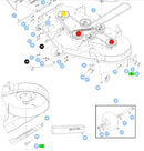 Hustler OEM 603848 Bagger/Catcher Mower Blade Fits 36" and 52" Raptor, Raptor SD, Raptor SDX Models.