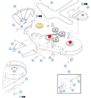 Hustler OEM 793935 Bagger/Catcher Mower Blade Fits 42" and 60" Raptor series with Exception of the Raptor XDX.