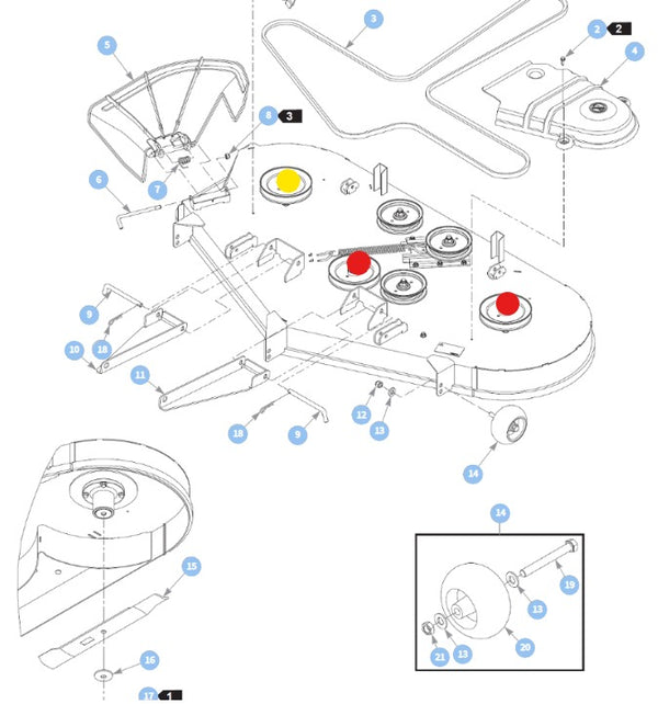 Hustler OEM 793935 Bagger/Catcher Mower Blade Fits 42