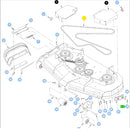 Hustler OEM 608131 Mower Deck Belt Fits Late and Current 60" Super S Models.