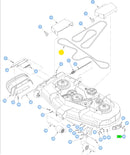 Hustler OEM 608534 Secondary Mower Deck Belt Fits Hustler 60" Super SF Models.