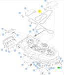 Hustler OEM 608535 Primary Mower Deck Belt Fits Hustler 60" Super SF Models.