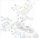 Hustler OEM 608535 Primary Mower Deck Belt Fits Hustler 60" Super SF Models.
